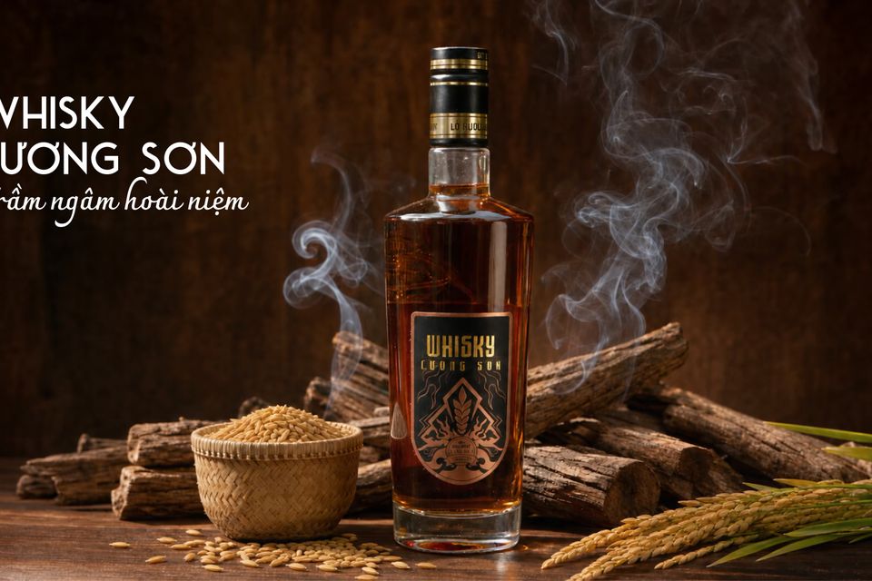 Dự án của Minku – key visual Whisky Lương Sơn